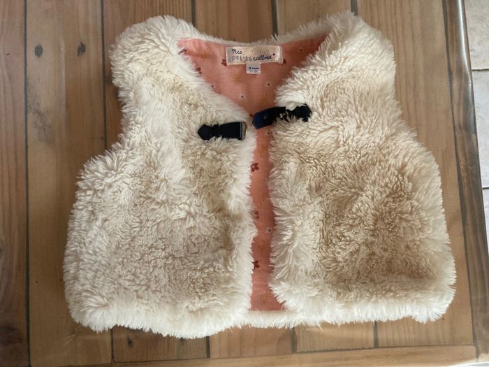 Gilet manches courtes fille - 12 mois