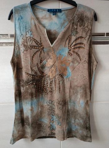 Débardeur  123 tissu effet froissé