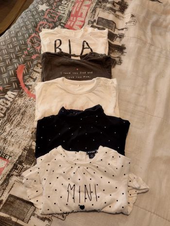Lot 5 tee shirt manches longues