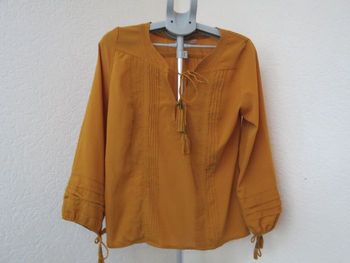 ✨ Blouse bohème chic SFERA – coloris moutarde ✨