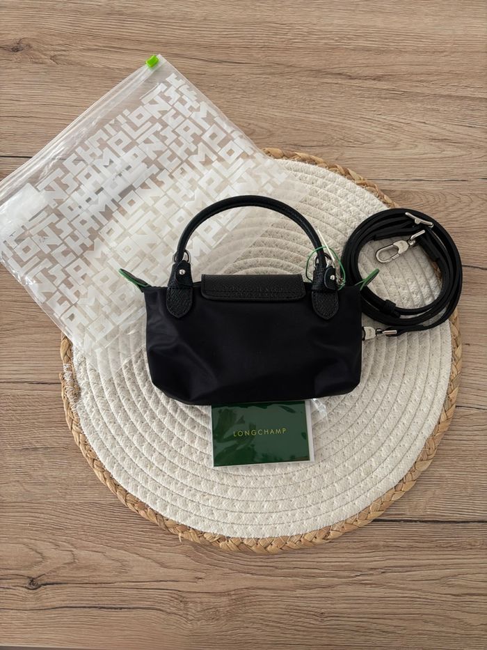 Mini sac à bandoulière lonchamps noir - photo numéro 2