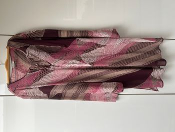 Tunique rose bordeaux transparente Canda - Taille 50/52