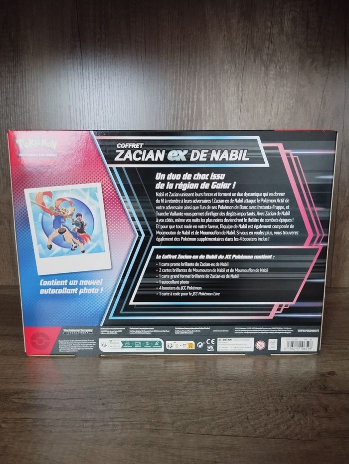 Pokémon coffret Zacian ex de Nabil - photo numéro 2