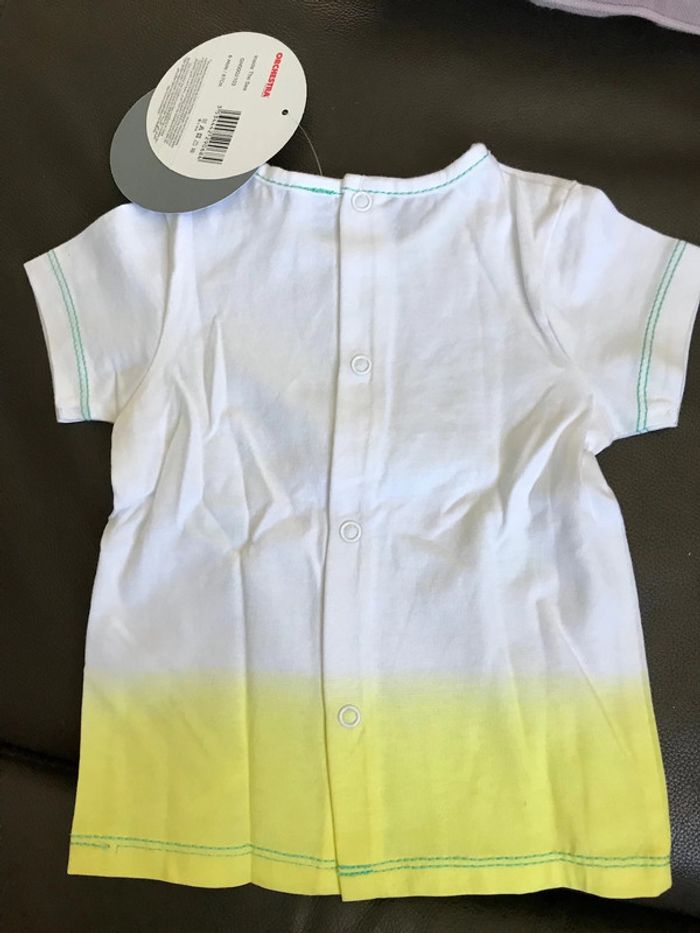 T shirt neuf orchestra classe de mer bébé 6 mois entièrement deboutonnable - photo numéro 4