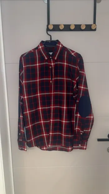 Chemise Zara à carreaux – Bordeaux & Bleu Marine