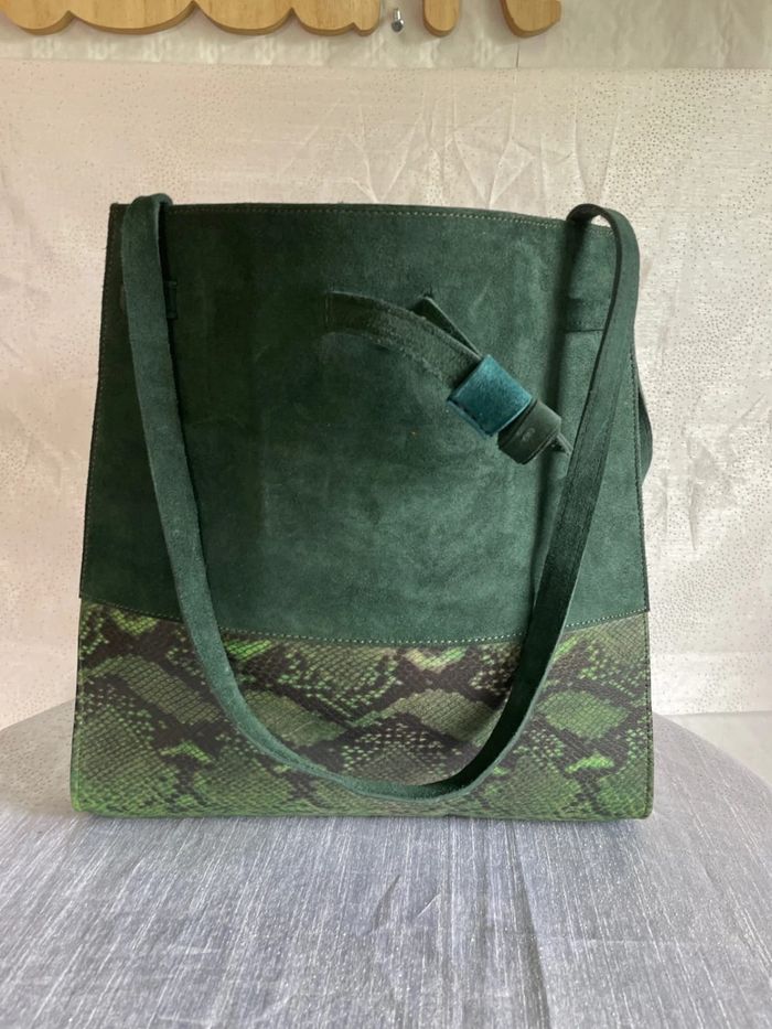Sac vert effet python - Comme neuf