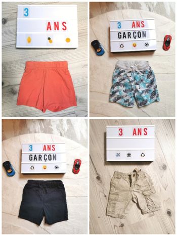🚒 Lots de 4 shorts