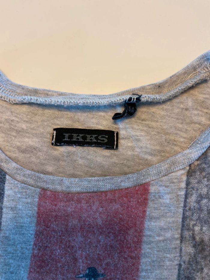 Tee shirt gris ikks tigre 6 ans - photo numéro 2