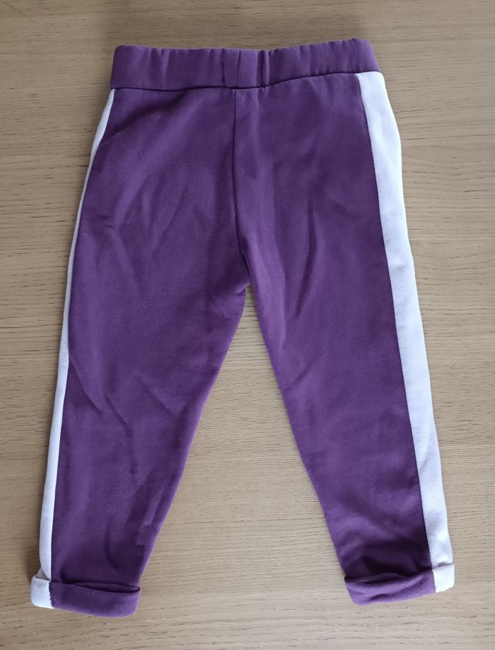 Pantalon jogging en molleton Vertbaudet fille ceinture paperbag 3 ans 94 cm - photo numéro 4