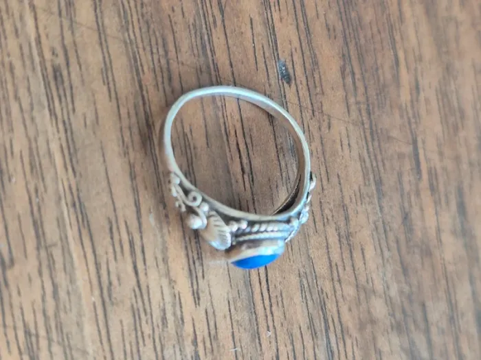 Bague en argent 925 et lapis-lazuli - photo numéro 3
