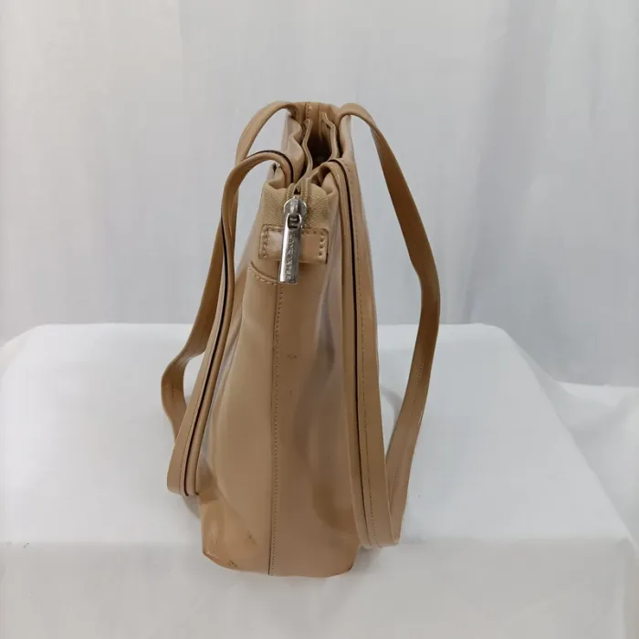 Lancaster Sac à main marron glacé porté épaule, poche zippé a l'arrière Beige marroné S048 - photo numéro 5