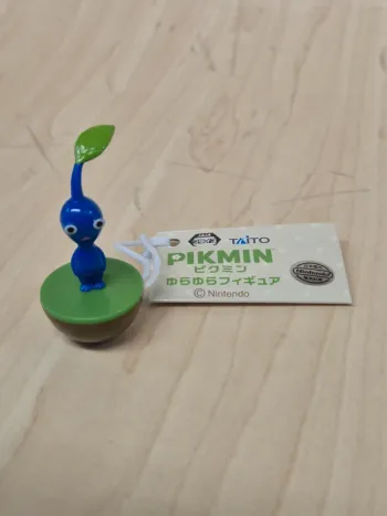 Mini figurine Pikmin Taito Culbuto : bleu
