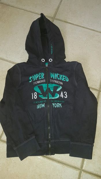 Gilet zippé léger bleu marine