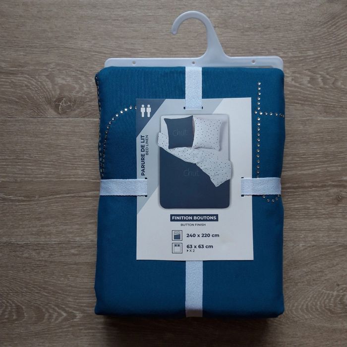 Parure de lit 2 personnes 240x220 cm l'incroyable NEUVE
