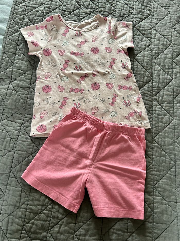 Lot de 2 pyjamas shorts petite fille - photo numéro 2