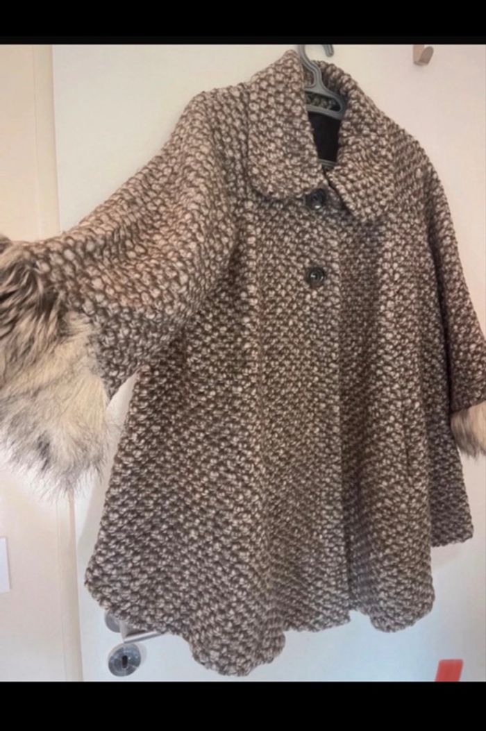 manteau cape en laine - photo numéro 2