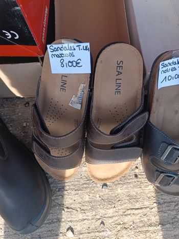 Mules cuir marron Sea Line 44