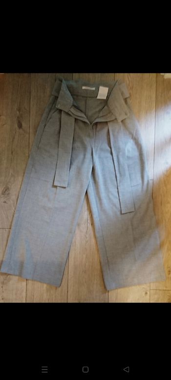 Pantalon large ceinturé 