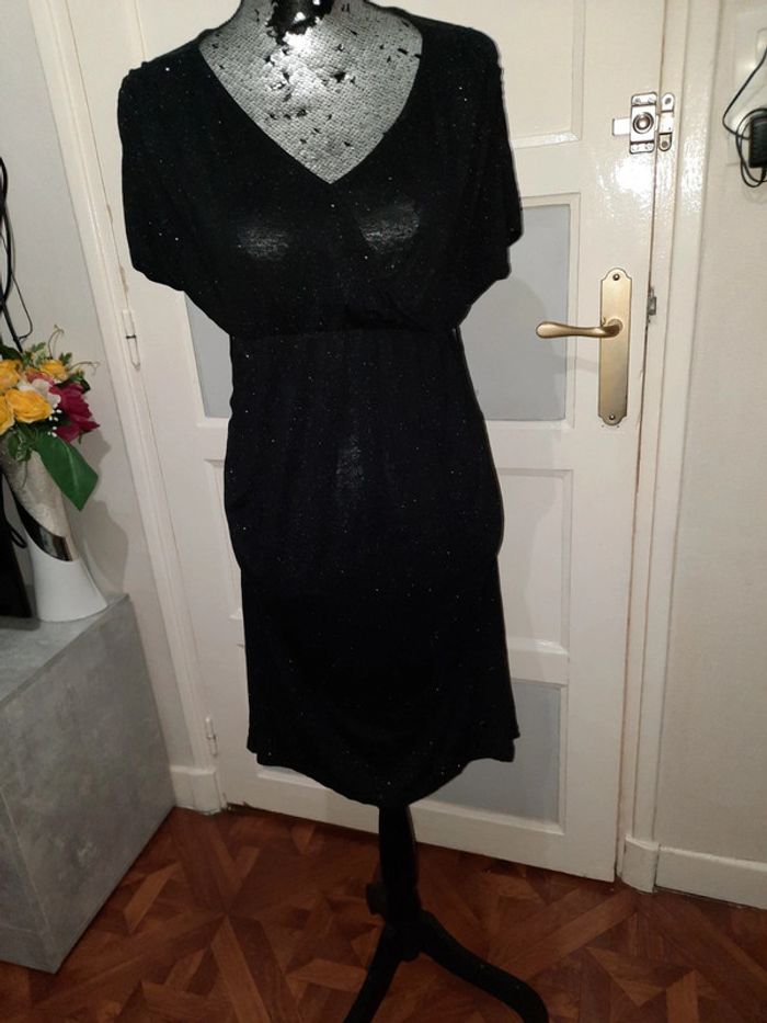 Robe noir brillante kiabi - photo numéro 2