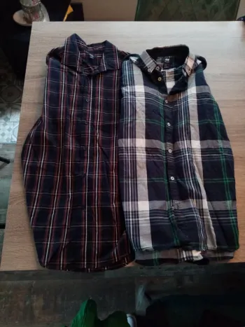 Lot de 2 chemise à carreaux