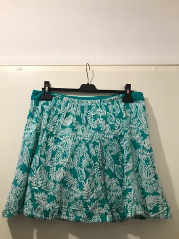 Mini jupe camaïeu avec fermeture éclaire sur le côté blanche verte taille 42