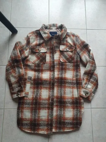 Veste a carreaux kiabi