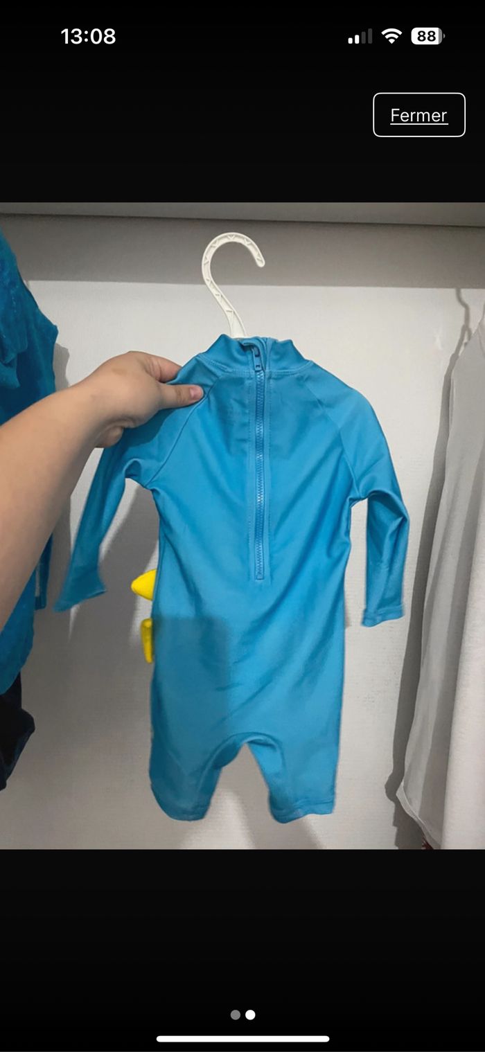 Maillot de bain baby shark 3/6 mois - photo numéro 2