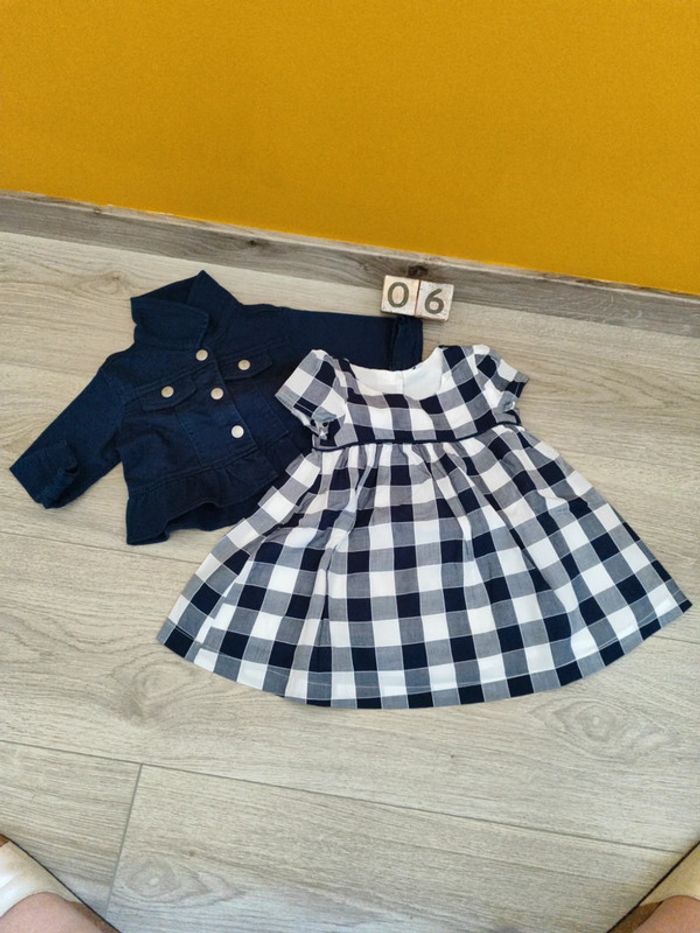 Ensemble robe et veste. 6 mois