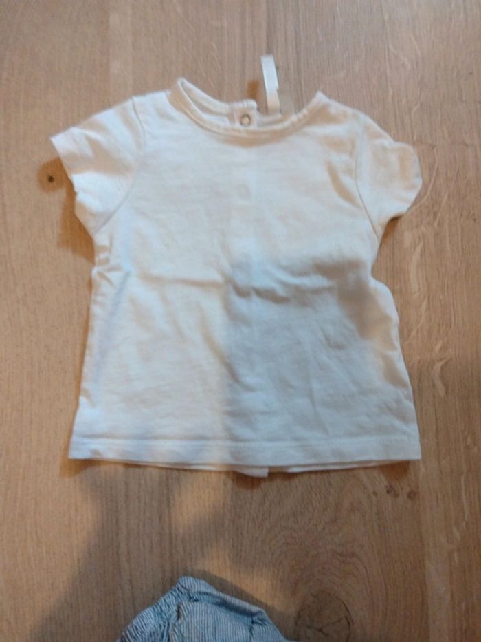 Ensemble salopette short et tee shirt - photo numéro 4