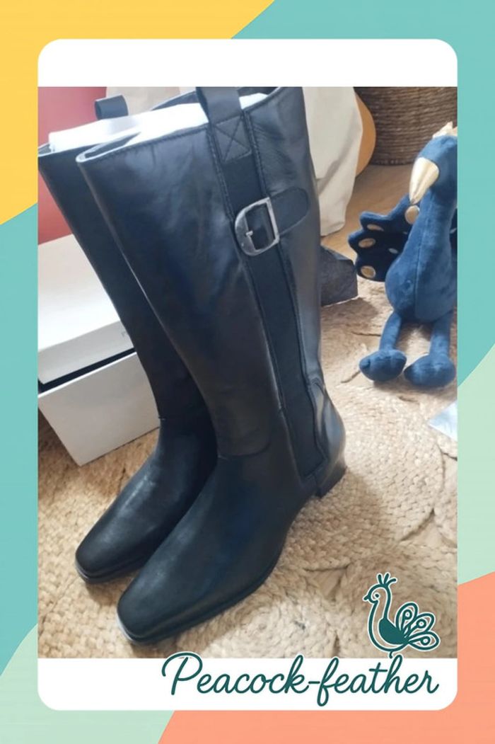 Bottes neuves noires pédiconfort 40 - photo numéro 5