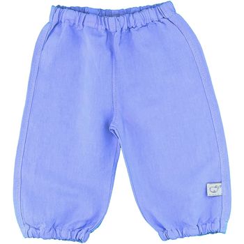 Pantalon 6 mois en lin et coton Le phare de la baleine