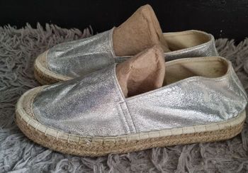 Espadrille argenté taille 38
