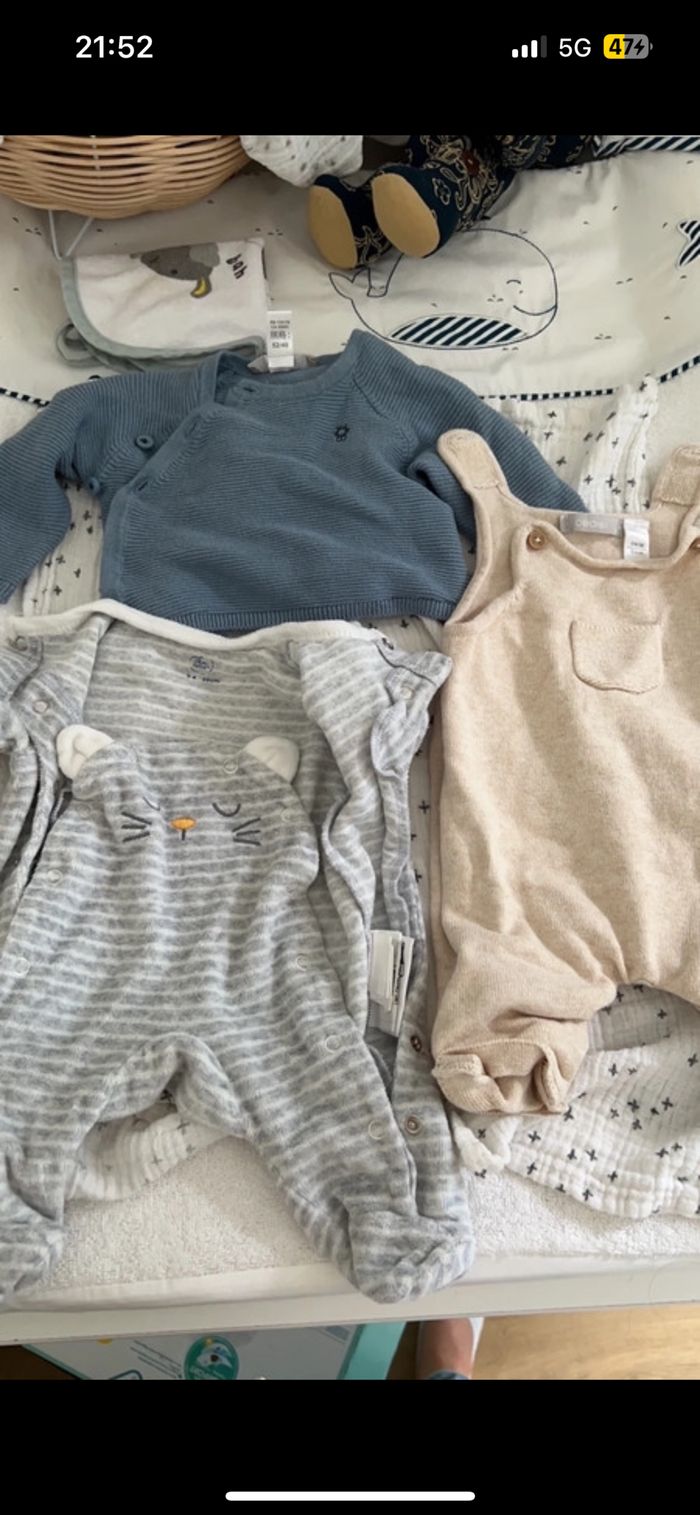 Lot ou séparer vêtement naissance