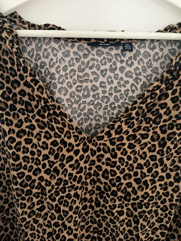Blouse, léopard, manches longues Kiabi - photo numéro 3