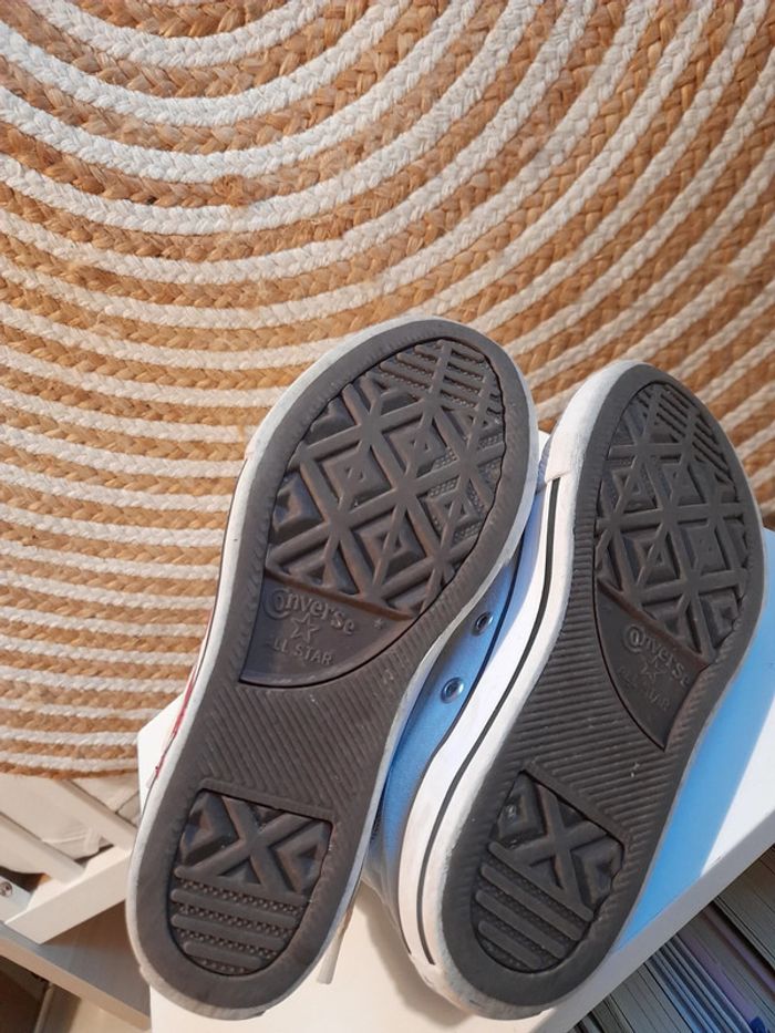 Converse mixte écriture Chuck Taylor rouge pointure 29 - photo numéro 4