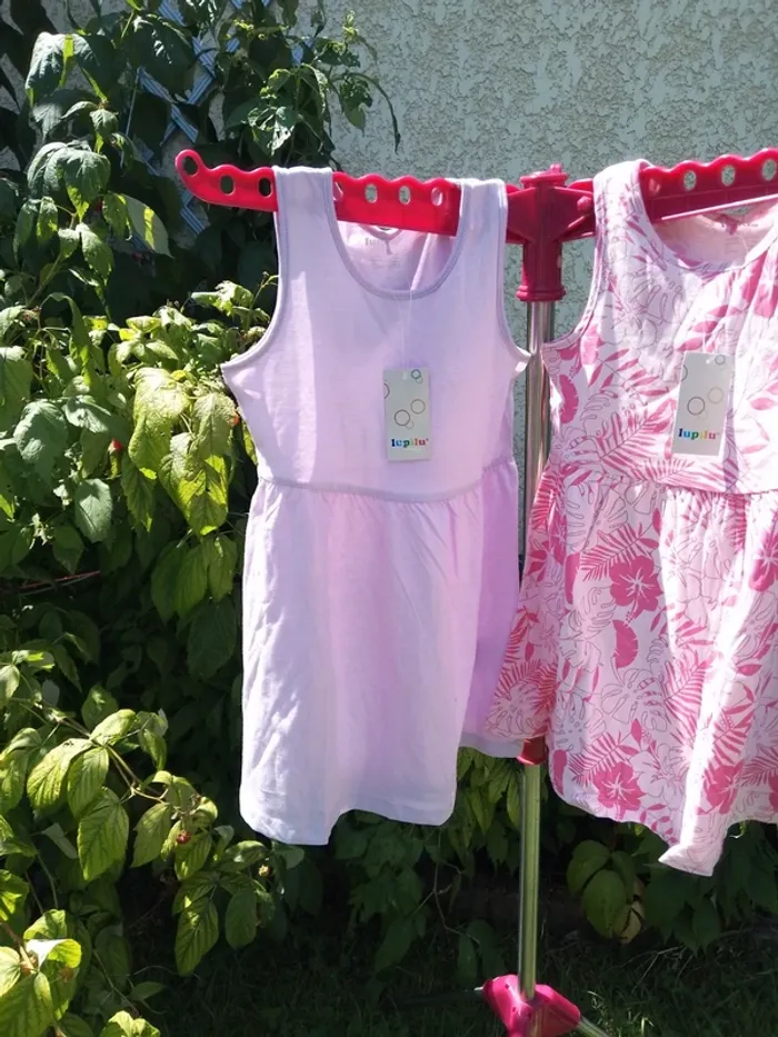 lot de 2 robes Lupilu taille 4-6 ans neuves  100% coton - photo numéro 2