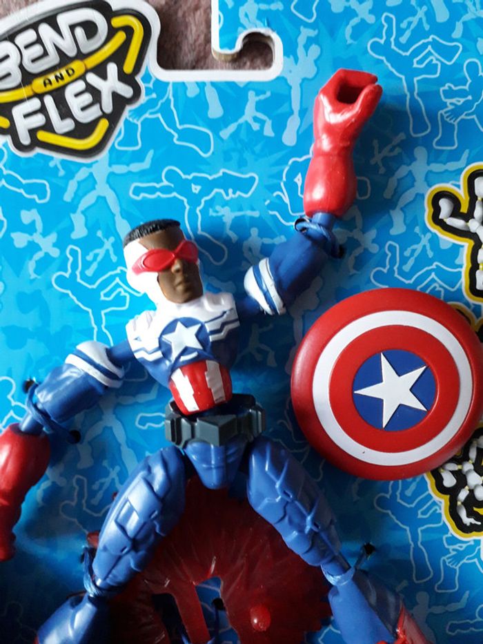 Figurine Marvel Avengers Captain America Bend & Flex neuve - photo numéro 4