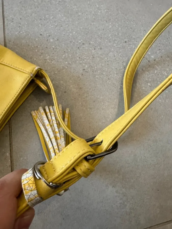 Sac à bandoulière les tropéziennes, usé, 27x22cm - photo numéro 10