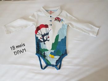 Body polo manches longues DPAM parachute