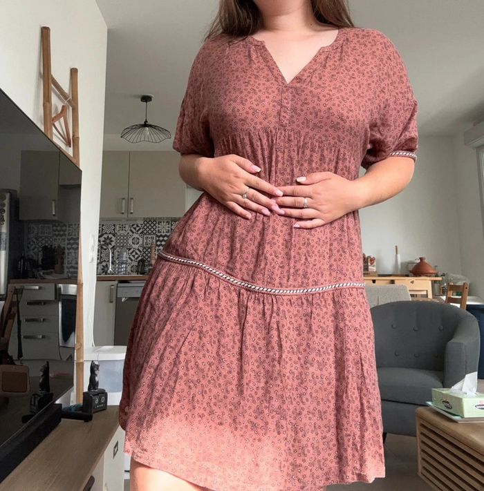 Robe bohème terra cota bonobo taille L
