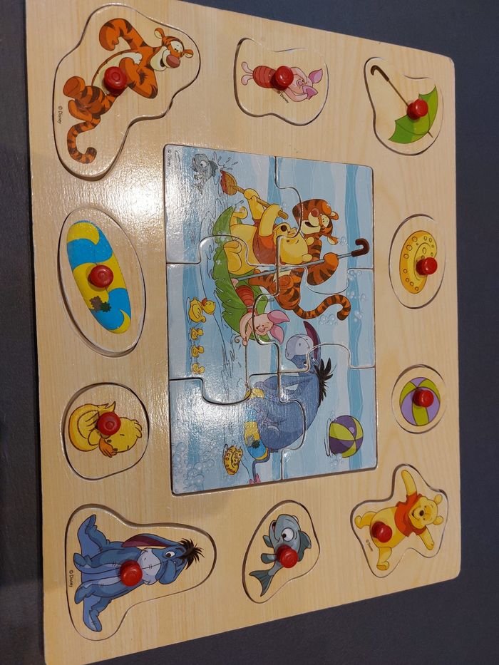 Puzzle en bois winnie l'ourson - photo numéro 2
