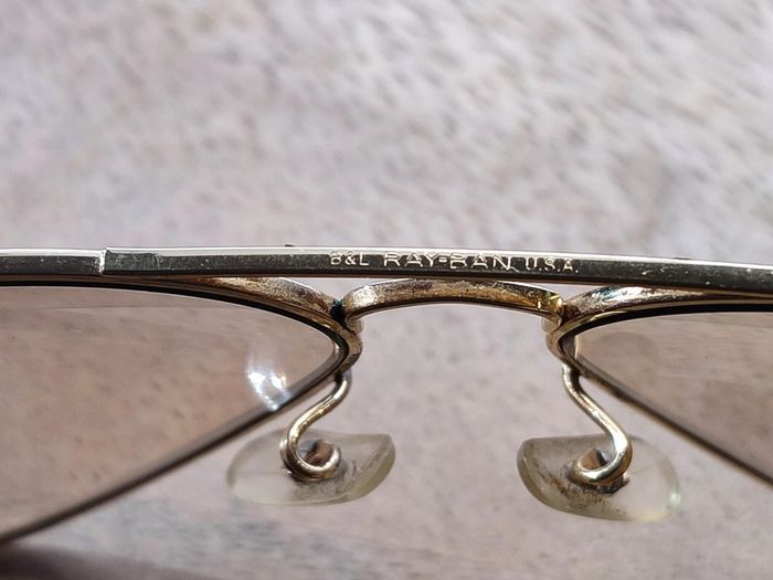 Lunettes de soleil Ray Ban Aviator Fabriquées aux USA dans les années 80 - photo numéro 3