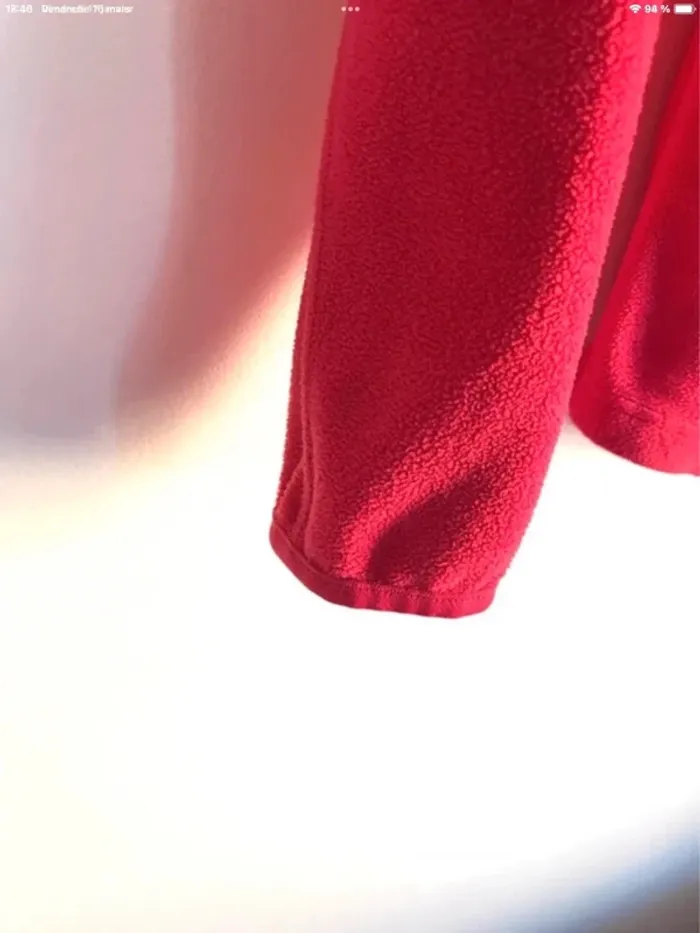 Pull Quechua polaire rouge framboise taille XS - photo numéro 9