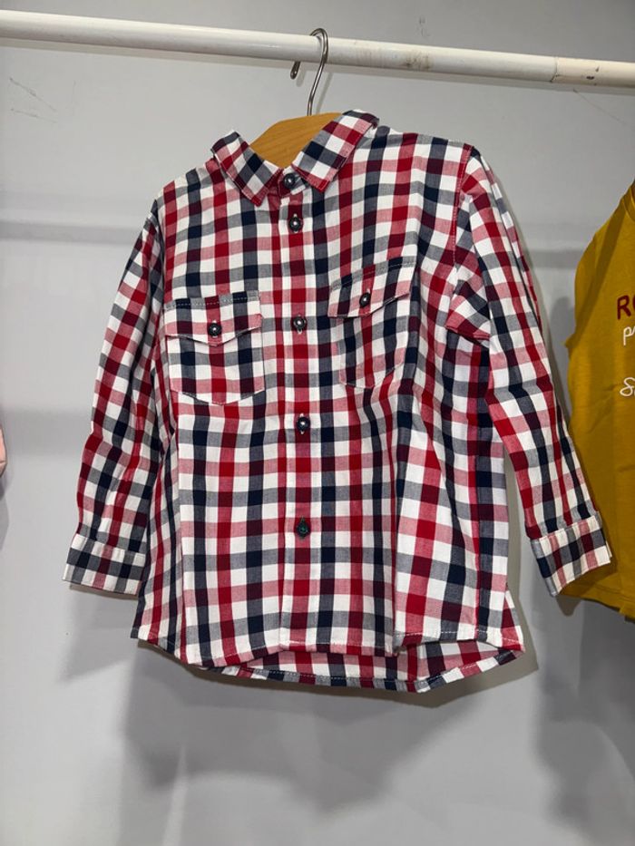 Chemise à carreaux enfant Benetton