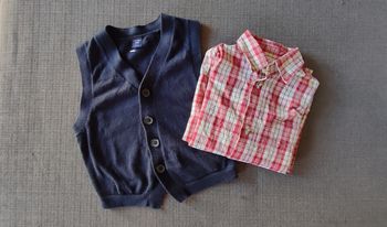 Ensemble chemise et gilet sans manches GAP/Verbaudet