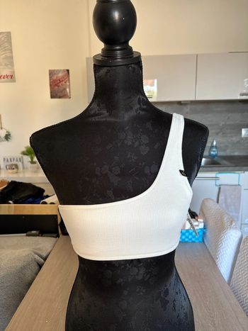 Haut de maillot de bain blanc S