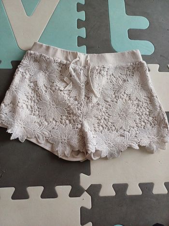 Short blanc 8-9 ans