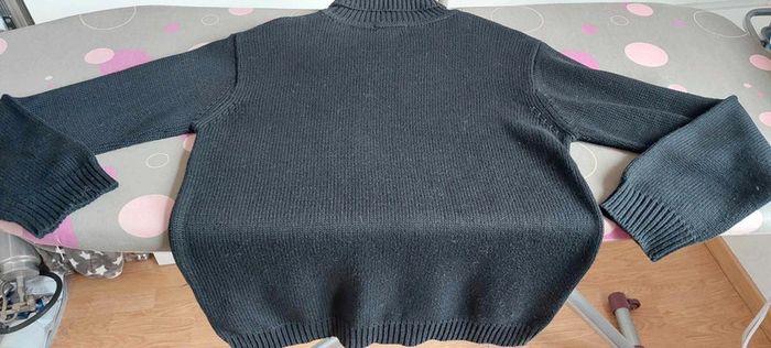 Beau pull garçon col roulé Dynam Basic 12 ans noir très bon état - photo numéro 5