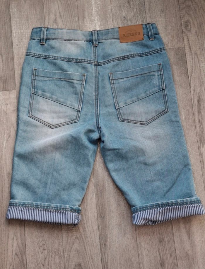 Short en Jean - Style Décontracté et Délavé - photo numéro 3