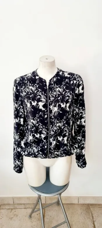 Bomber imprimé noir et blanc 38 promod